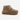 Circle A Western and Work Twisted X infant driving moccasin in tan canvas with contrast stitching and lace-up front