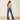 Ariat Lilla Boot Cut Jean in Ashland — contrast-stitched back pockets. Back view on model.