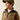 Ariat Basis Fleece Pullover in Savannah Tan Camo — stand collar and Ariat chest patch. Detail view.