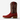 Ariat Futurity Cashout Cowboy Boot in Tuscan Red/Brown Butter — 13-inch shaft, Futurity heel. Side view.