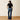 Ariat Perfect Rise Davina Trouser Jean in Irvine — slim hip, trouser leg. Full-length back view on model.
