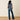 Ariat Petra Flipside Wide Leg Jean in Montrose — wide leg, raw hem. Back view on model.