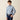 Ariat Boys' Pro Series Delaney Shirt in Real Teal Banker Stripe — button-down collar, chest pocket. Front view on model.