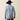 Ariat Pro Series Delaney Shirt in Real Teal Banker Stripe — Ariat logo on back yoke. Back view on model.