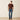 Ariat They Ain't Us T-Shirt in Deep Mahogany — short sleeve crew neck tee. Full-length view on model.