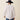 Ariat Wrinkle Free Reginald Shirt in White Diamond Print — Ariat logo on back yoke. Back view on model.