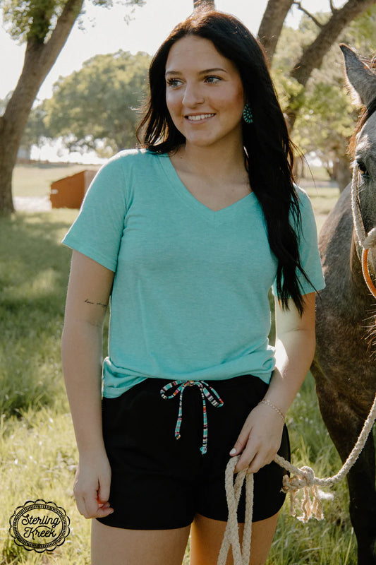 Simple Sterling Turquoise Tee