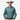 Circle A Western and Work Men's aqua long sleeve snap shirt with two chest pockets and Western yokes.