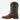 Circle A Western and Work Ariat brown oiled leather western boot with green shaft and deer skull embroidery
