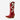 Circle A Western and Work Ariat Beaux crimson red leather western cowboy boots with white bow detail and riding heel