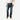 Circle A Western and Work Ariat Men's M4 low rise boot cut jeans in blue denim with reinforced stitching and western styling.