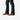 Circle A Western and Work Ariat M4 Relaxed Ferrin boot cut jeans in dark wash denim with brown suede boots.