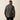 Circle A Western and Work Ariat men's black long-sleeve flame-resistant work shirt with a patterned weave and red logo on shoulder.