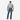 Circle A Western and Work Ariat men's relaxed fit boot cut jeans in medium wash denim with classic five-pocket styling.