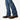 Circle A Western and Work Ariat men's relaxed fit boot cut jeans in medium wash denim with contrast stitching.