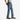 Circle A Western and Work Ariat MNS FR M4 Relaxed boot cut jeans in medium wash denim with brown leather belt.