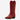 Circle A Western and Work Ariat youth Casanova chili red leather western boot with white five-row stitch embroidery