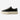 Circle A Western and Work Ariat Skylar lace-up shoe in black caviar croc-print leather with a thick cream platform.