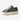 Circle A Western and Work Ariat Skylar women's black leather sneaker with croc print and thick white platform sole.