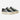 Circle A Western and Work Ariat Skylar black leather lace-up sneakers with a croc print and thick platform sole.