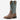 Circle A Western and Work Ariat Steadfast wide square toe western boot in dusk brown leather with baby blue shaft