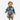 Toddler wearing a Circle A Western and Work denim dress with Aztec print, button-down front, and tie-waist detail.