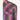 Circle A Western and Work men's short-sleeve black TEK Ripstop western shirt with pink, blue, and orange Aztec stripes.