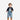 Circle A Western and Work baby wearing a navy long sleeve shirt with Cowboy Way graphic, jeans, and brown cowboy boots