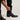 Circle A Western and Work The Wyatt Black Cherry full-quill ostrich cowboy boots with a round toe and stacked heel.