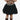 Toddler wearing a Circle A Western and Work black chiffon skirt with lace trim, leopard top, and western boots