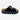 Circle A Western and Work black corduroy platform sandals with cork footbed and double silver buckles.