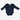 Circle A Western and Work black baby onesie with long sleeves and decorative fringe detail on the shoulders