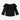 Circle A Western and Work black baby top featuring a delicate lace ruffled neckline and comfortable ribbed fabric.