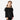 Young girl wearing a Circle A Western and Work black ribbed long-sleeve top with a delicate off-the-shoulder lace ruffle