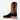 Circle A Western and Work R. Watson black roughout leather square toe cowboy boot with a brown cowhide shaft