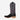 Circle A Western and Work R. Watson black roughout leather Western boots with pink and white shaft embroidery