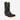Circle A Western and Work Black Star Electra snip toe western boot in black leather with ivory contrast stitching