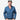 Circle A Western and Work blue long sleeve snap shirt for men, featuring dual chest pockets and a classic Western cut.