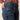 Circle A Western and Work blue denim slim fit trouser jeans with orange stitching and a small "A" logo on the coin pocket.