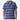 Circle A Western and Work men's blue striped short-sleeve cotton shirt with button front and chambray slub texture.