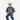 Circle A Western and Work boys charcoal short sleeve graphic t-shirt with American cowboy print worn by a young boy