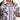 Circle A Western and Work boys' white short sleeve western snap shirt with purple stripes, tortoise buttons, paired with jeans.