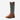 Circle A Western and Work Ariat men's brown leather cowboy boots with blue shaft and intricate stitching.