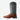 Circle A Western and Work Ariat men's brown leather cowboy boots with blue shaft and intricate stitching.