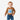 Toddler wearing a Circle A Western and Work brown long sleeve onesie with a cowboy truck graphic and denim jeans