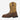 Circle A Western and Work brown leather and tan suede work boots with embossed American flag detail on shaft.