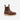 Circle A Western and Work brown full-grain leather Chelsea work boot with tan LiteTred outsole and red pull tabs.