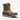 Circle A Western and Work Muck Originals leather duck lace boot in brown with plaid collar and waterproof rubber base.