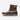 Circle A Western and Work women's brown leather duck lace boot with plaid collar and waterproof rubber lower.