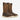 Circle A Western and Work brown leather square toe Wellington steel toe work boots with decorative stitching and white soles.